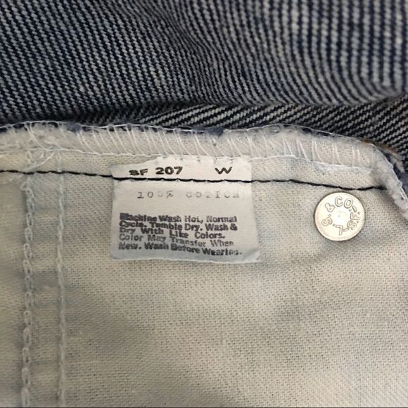 VINTAGE 1980’s Levi’s 505 Orange Tab Dark Wash Jeans | 34 Waist - Picture 6 of 8